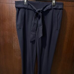 Jules & Leopold Dark Navy Pants with Tie Waistband